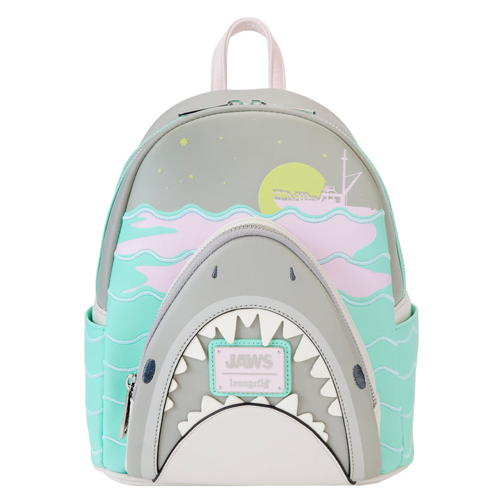 Loungefly Universal Jaws Glow in the Dark Mini Backpack