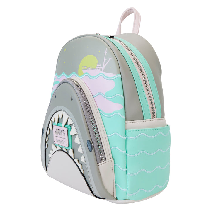 Loungefly Universal Jaws Glow in the Dark Mini Backpack