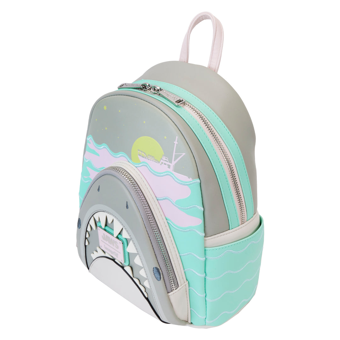 Loungefly Universal Jaws Glow in the Dark Mini Backpack