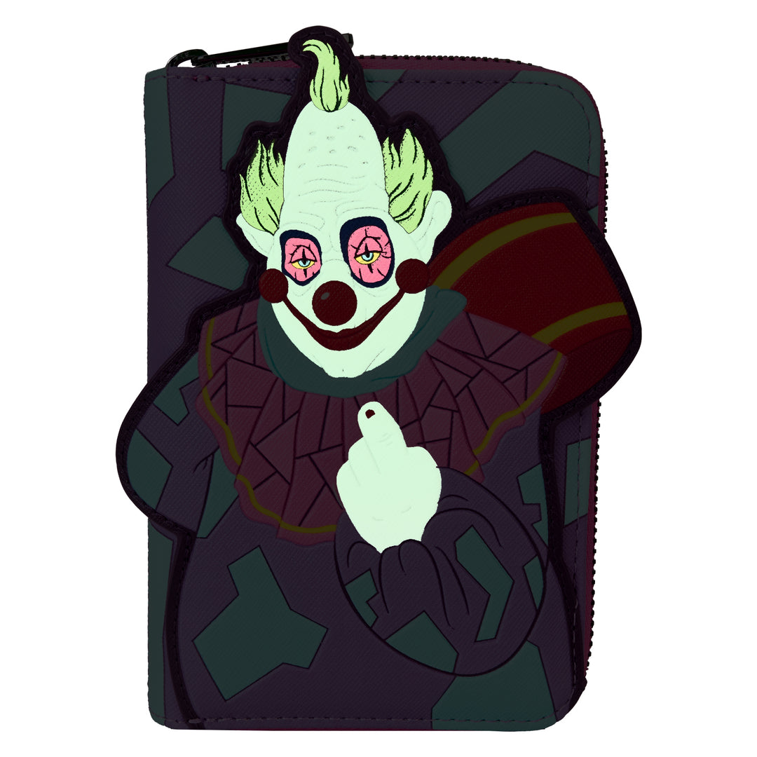 Loungefly MGM Killer Klowns Jumbo Glow in the Dark Wallet