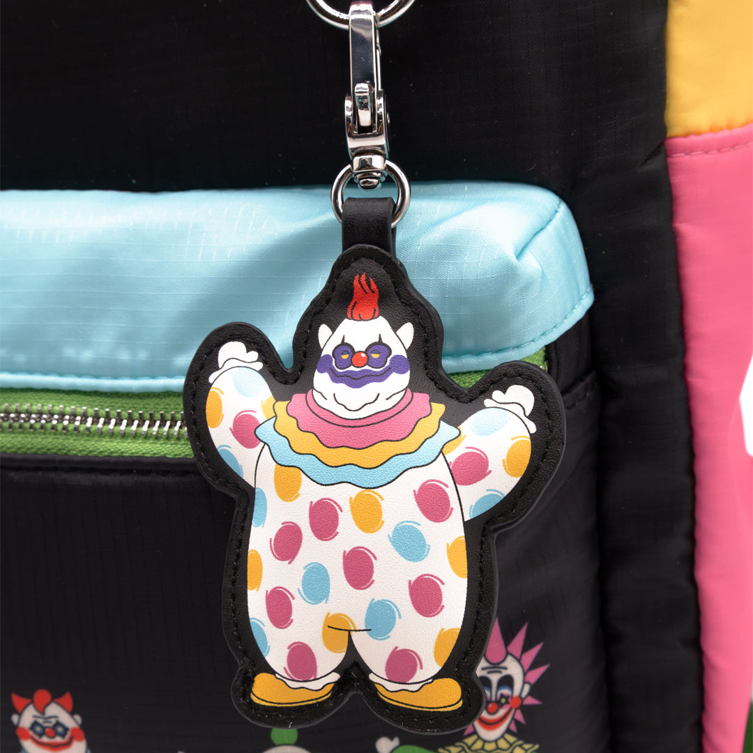 Whatever! Makes You Happy Killer Klowns From Outer Space Reversible & Convertible Square Bag with Fatso Charm