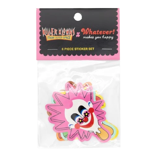 Whatever! Makes You Happy Killer Klowns From Outer Space Popsicle 3" Sticker 6pk