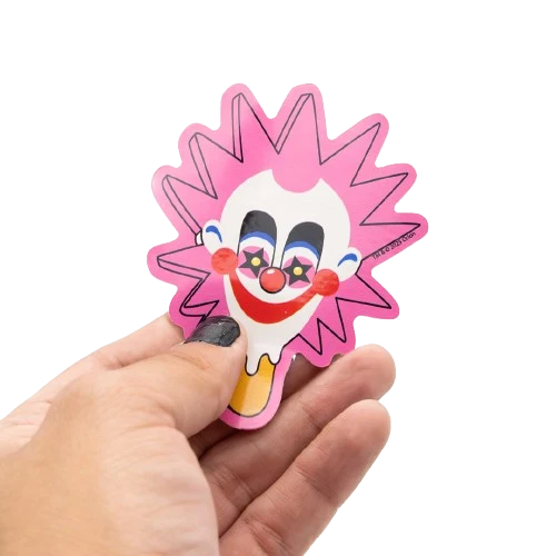 Whatever! Makes You Happy Killer Klowns From Outer Space Popsicle 3" Sticker 6pk