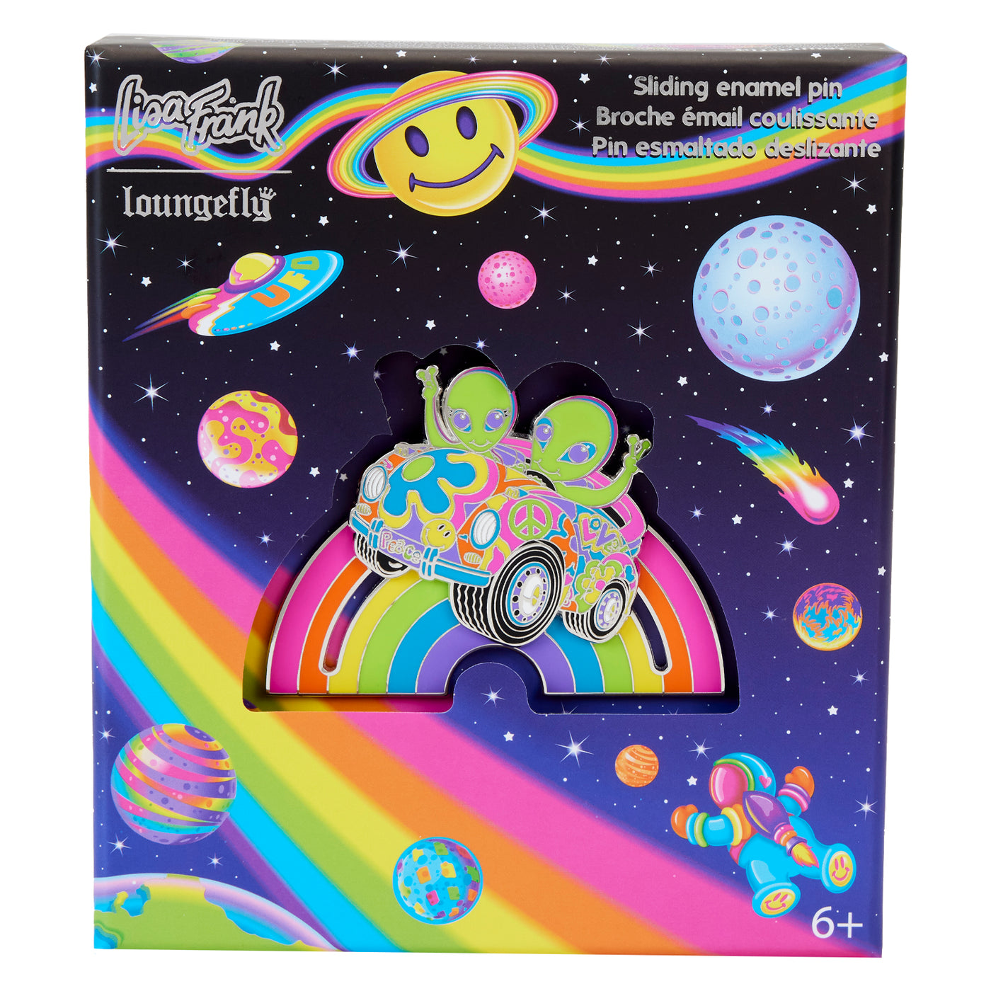 Lisa Frank Zoomer & Zorbit 3" Collector Box Limited Edition Pin