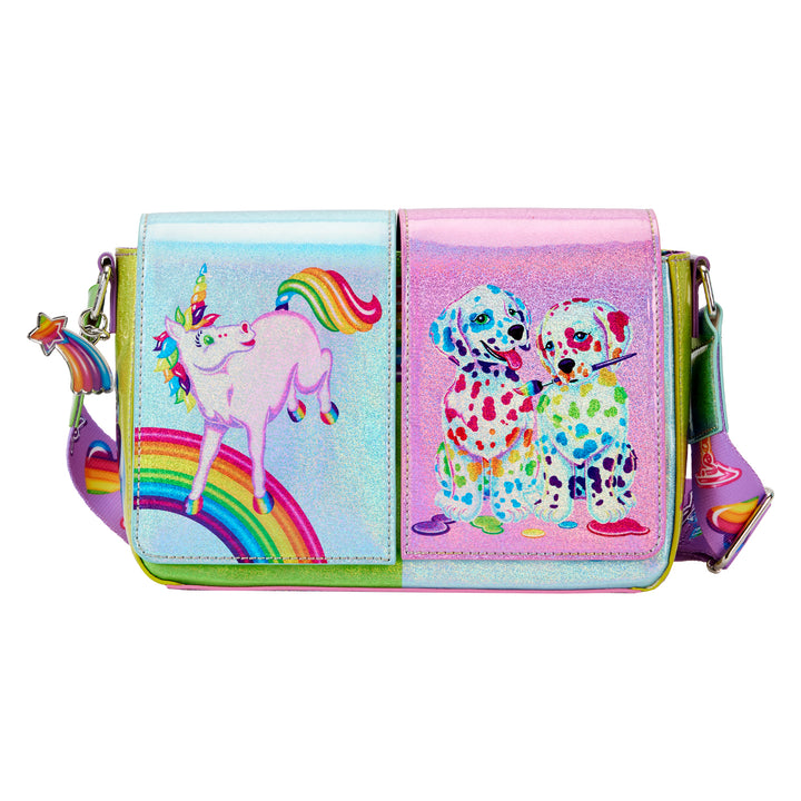 Lisa Frank Color Block Crossbody