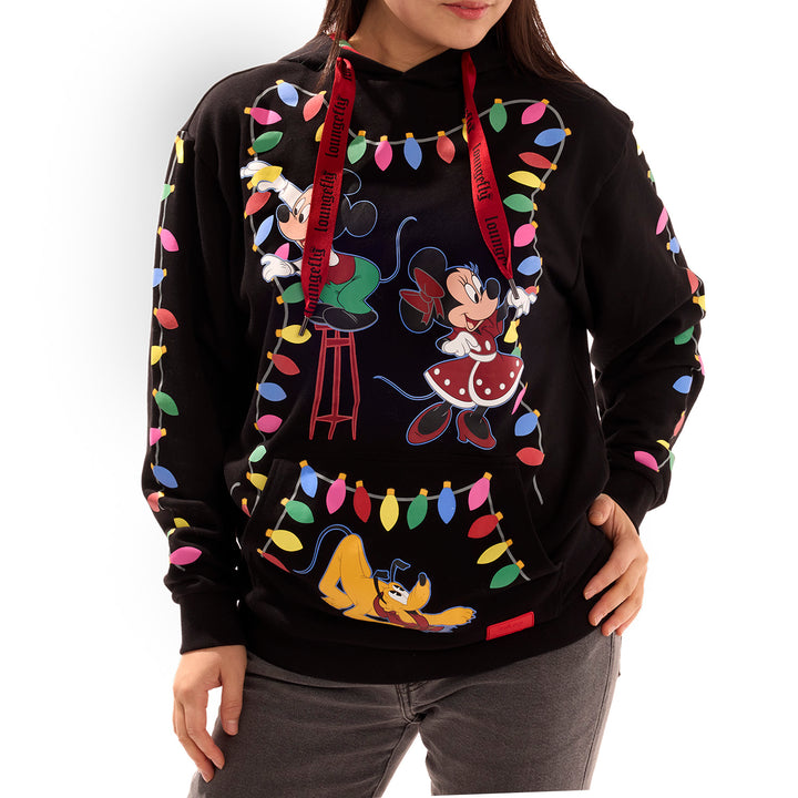 Loungefly Disney Mickey & Friends Light-up Decorations Glow in the Dark Hoodie