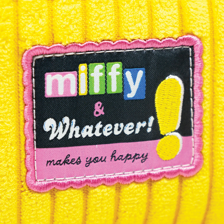 Whatever! Makes You Happy Miffy Corduroy Baguette Crossbody Bag with Bag Charm