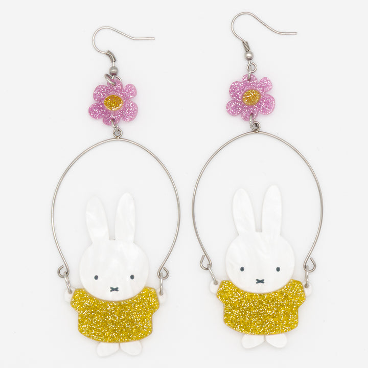 Whatever! Makes You Happy Miffy Jump Roping Acrylic Earrings