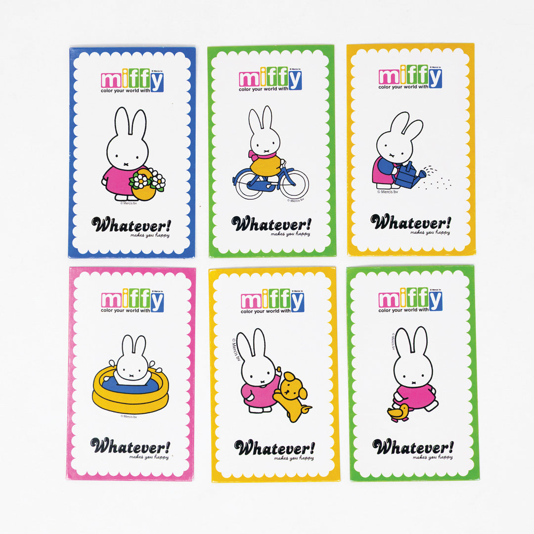 Whatever! Makes You Happy Miffy Corduroy Head Blind Box Coin Bag Charms with Stickers