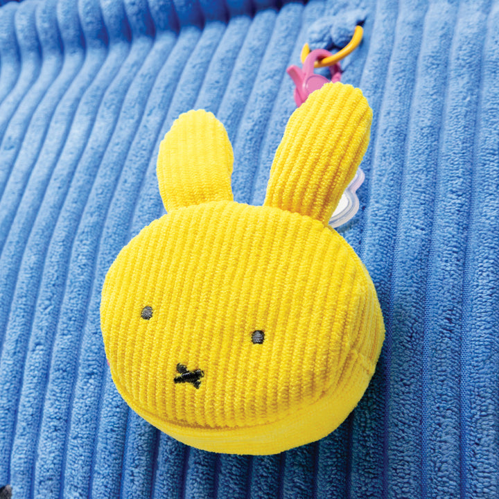 Whatever! Makes You Happy Miffy Corduroy Head Blind Box Coin Bag Charms with Stickers