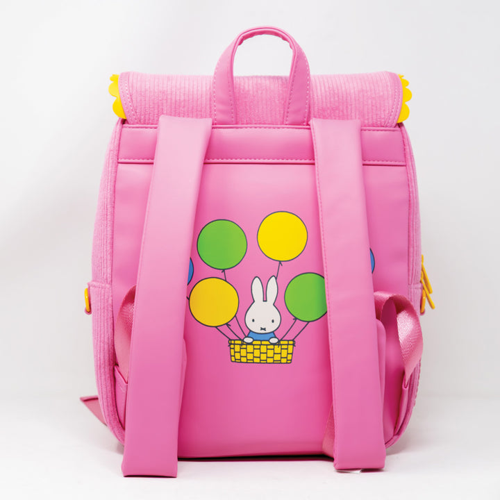 Whatever! Makes You Happy Miffy Corduroy & Faux Leather Pin Trading Backpack
