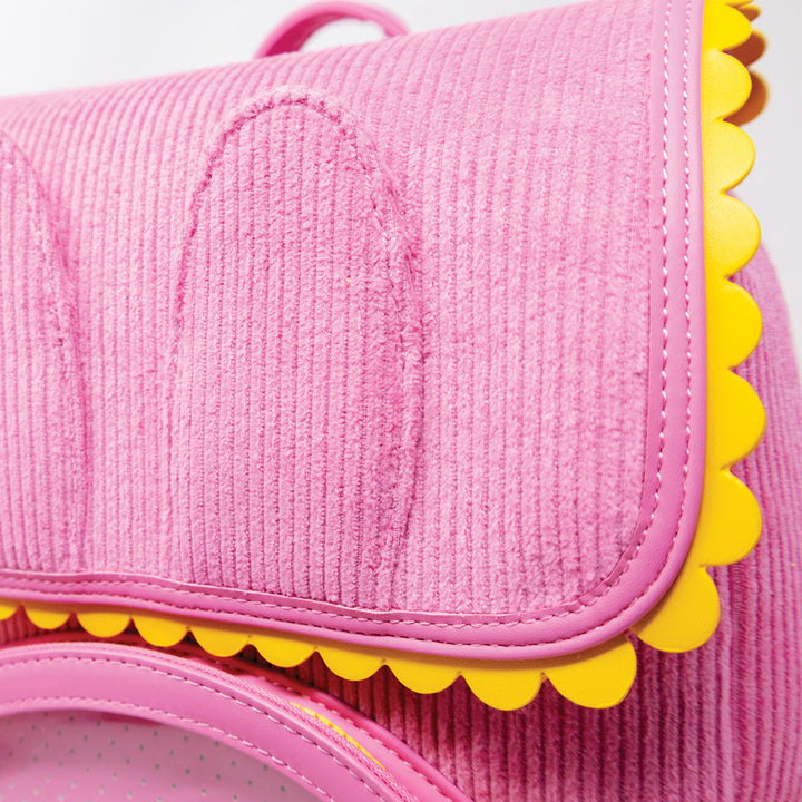 Whatever! Makes You Happy Miffy Corduroy & Faux Leather Pin Trading Backpack