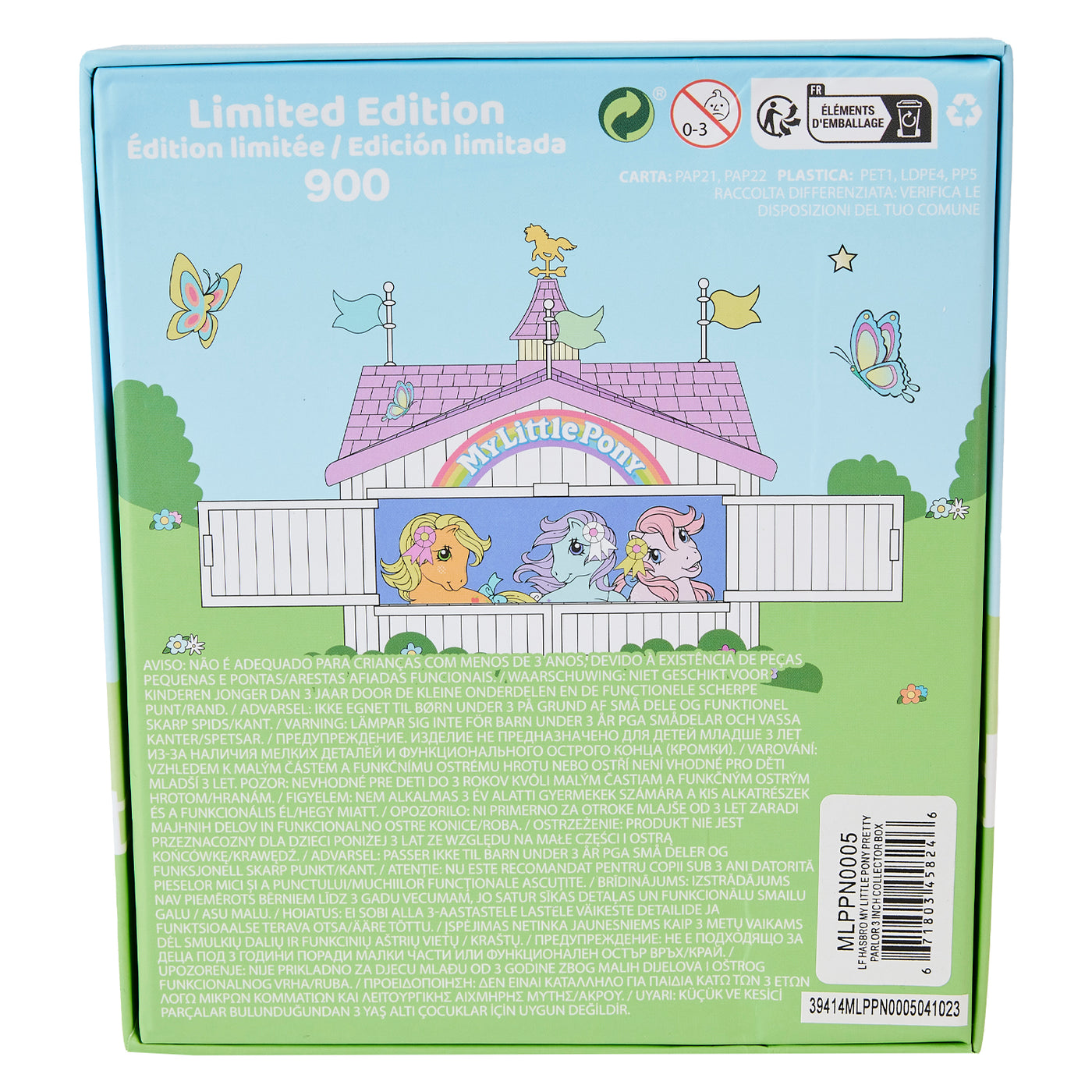 Hasbro My Little Pony 40th Anniversary Pretty Parlor 3" Collector Box Limited Edition Pin