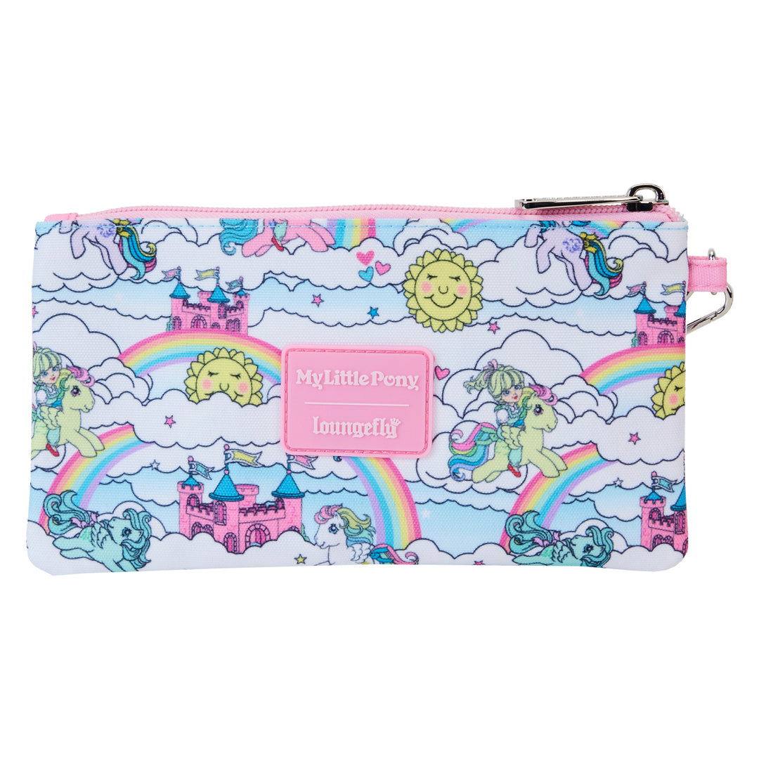 Loungefly Hasbro My Little Pony Sky Scene AOP Nylon Wristlet Wallet