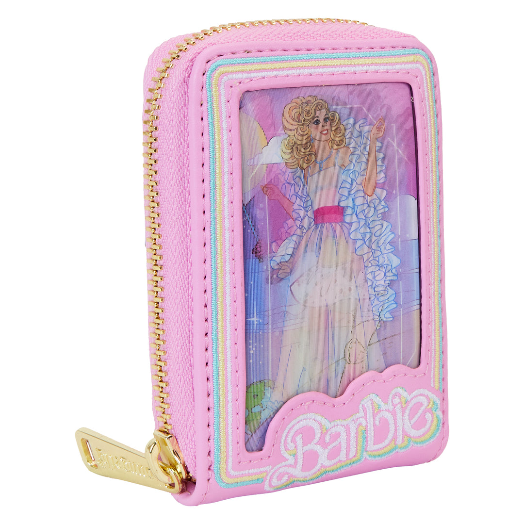Loungefly Mattel Barbie 65th Anniversary Doll Box Triple Lenticular Accordion Wallet
