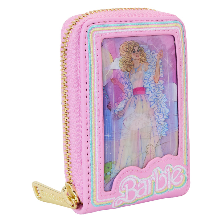 Loungefly Mattel Barbie 65th Anniversary Doll Box Triple Lenticular Accordion Wallet