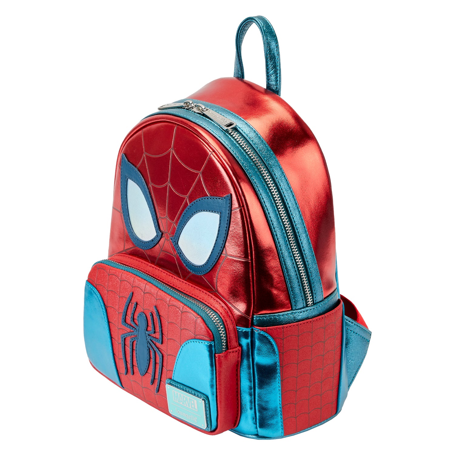 Loungefly Marvel Spider man Cosplay Metallic Mini Backpack Grotto Treasures