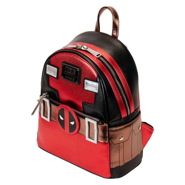 Loungefly Marvel Deadpool Metallic Cosplay Mini Backpack