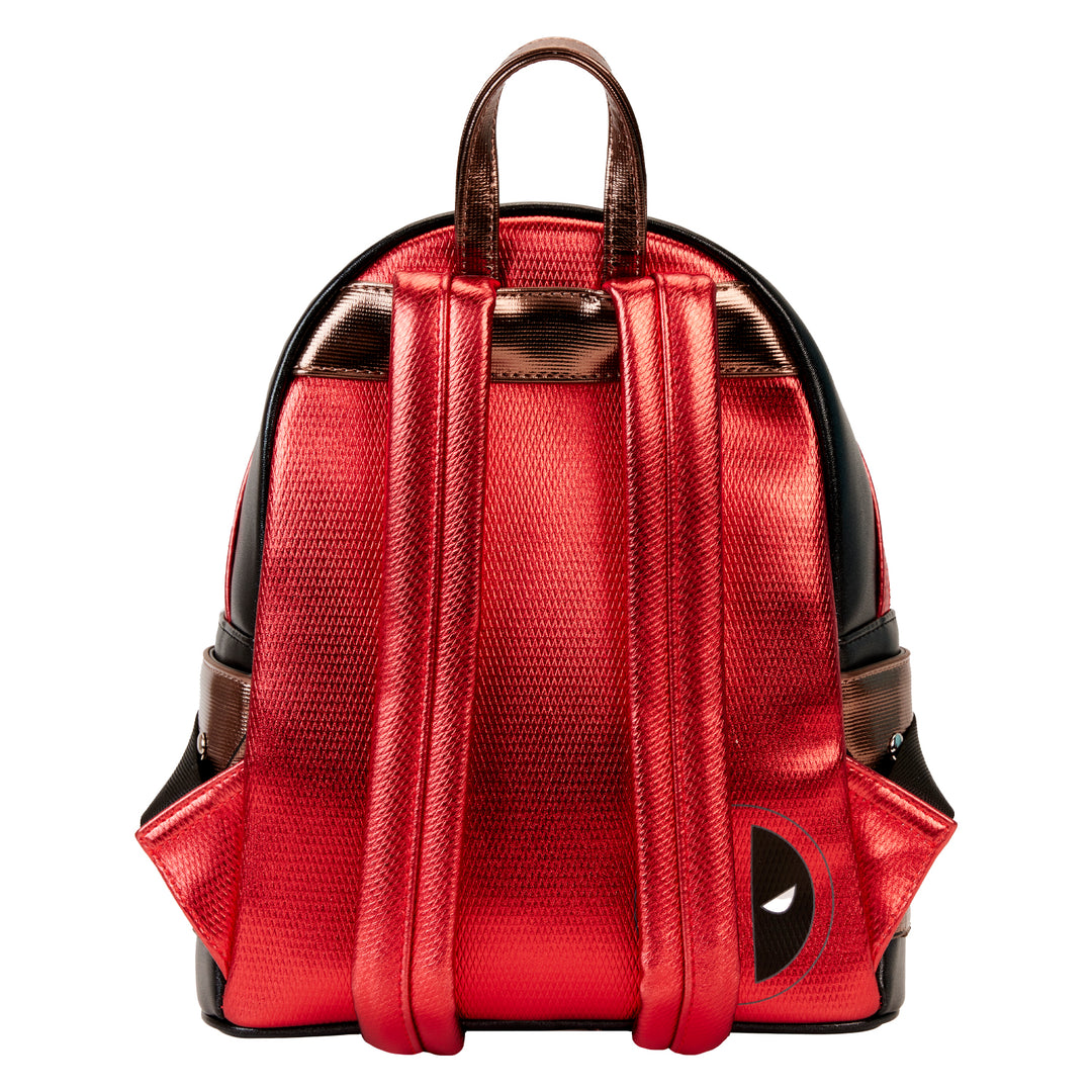 Loungefly Marvel Deadpool Metallic Cosplay Mini Backpack