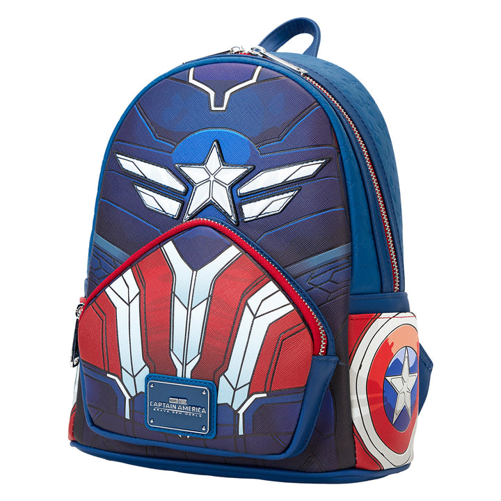 Loungefly Marvel Studios Captain America: Brave New World Sam Wilson Cosplay Mini Backpack