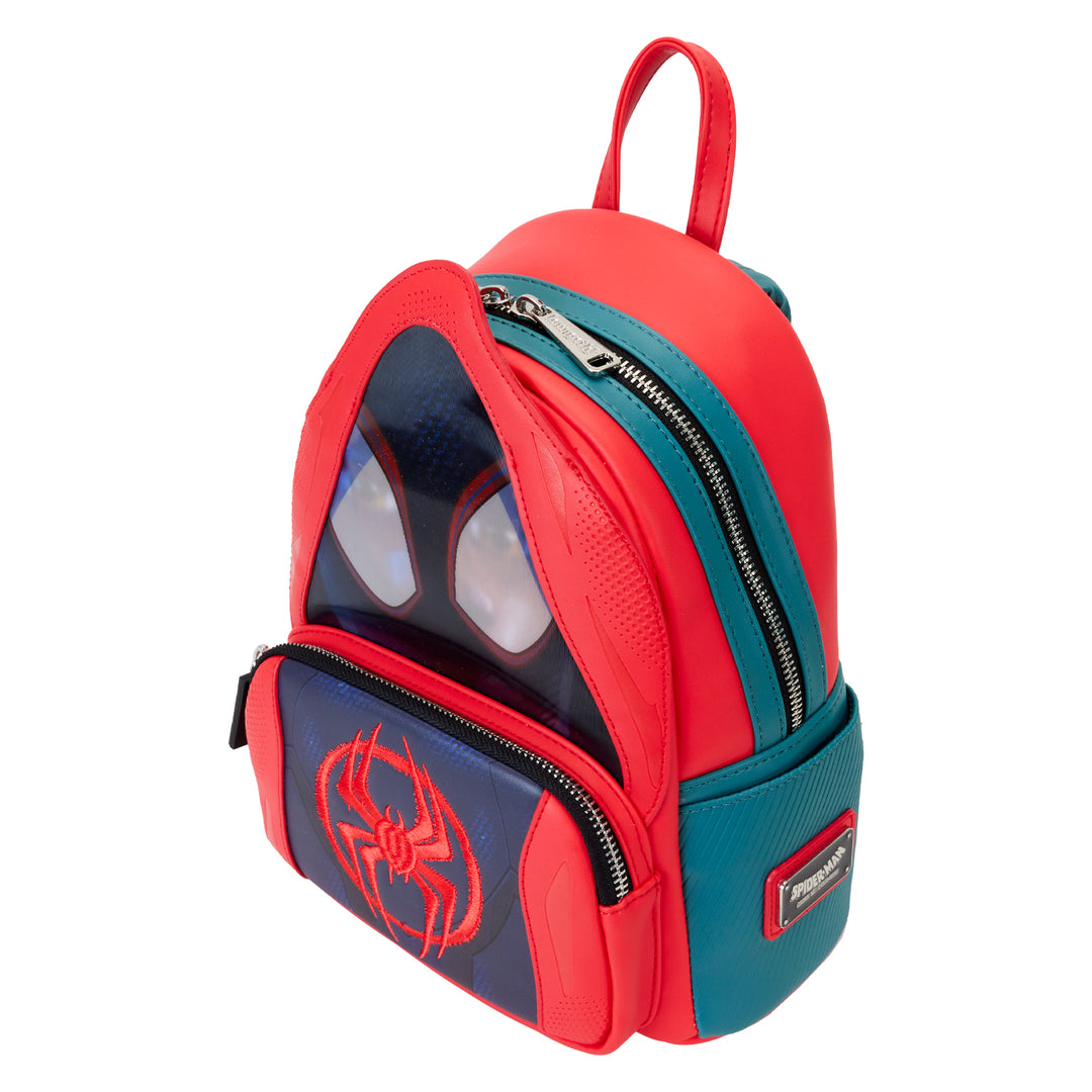 Loungefly Marvel Spiderverse Miles Morales Hoody Cosplay Mini Backpack