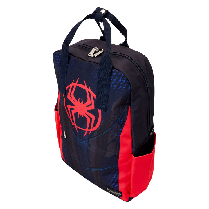 Loungefly Marvel Spiderverse Miles Morales Suit Full Size Nylon Backpack