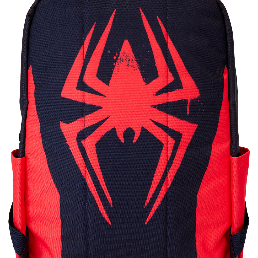 Loungefly Marvel Spiderverse Miles Morales Suit Full Size Nylon Backpack