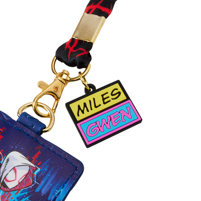 Loungefly Marvel Spiderverse Miles and Gwen Lanyard with Cardholder