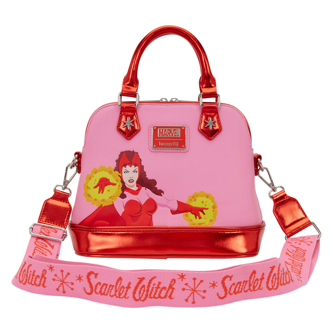 Handbag with Scarlet Witch design on a white background