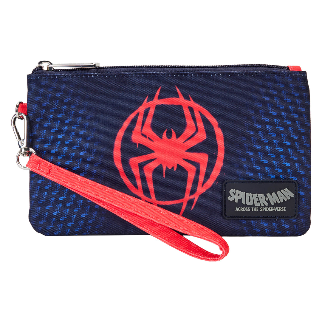 Loungefly Marvel Spiderverse Miles Morales Nylon Wristlet Wallet