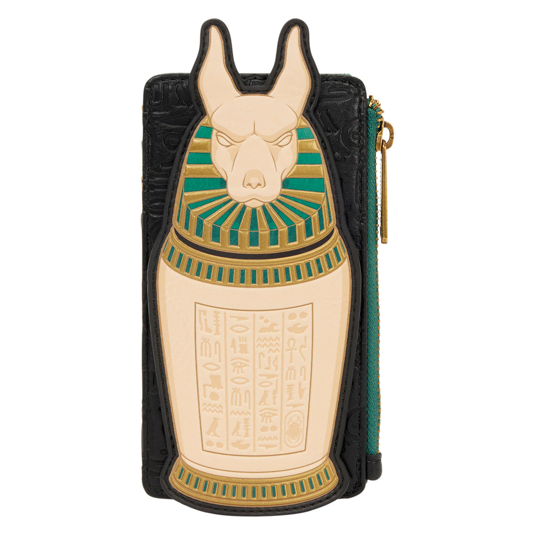 Card Holder with Egyptian-themed design on a white background