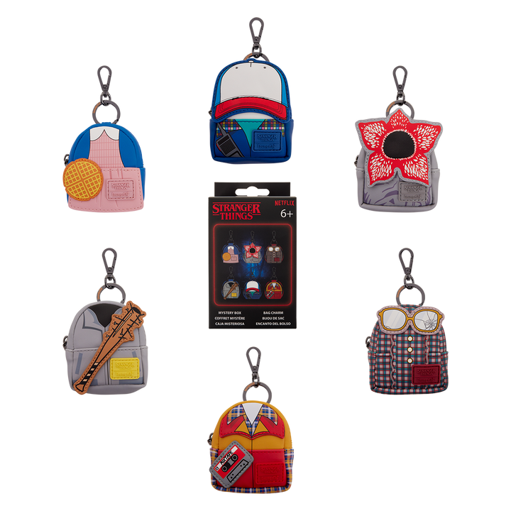 Loungefly Netflix 10th Anniversary Stranger Things Mystery Mini Backpack Keychain Charm