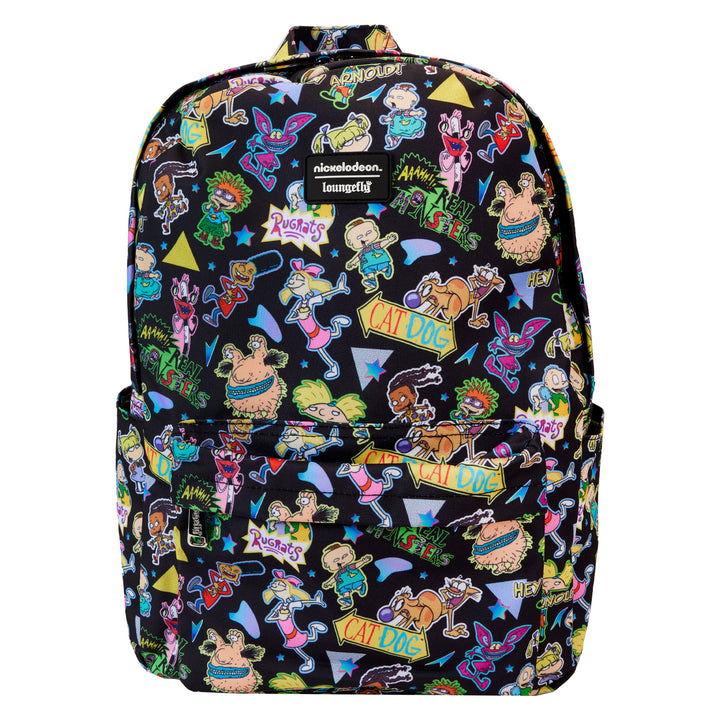 Loungefly Nickelodeon Retro AOP Full Size Nylon Backpack