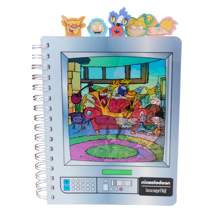 Loungefly Nickelodeon Rewind Triple Lenticular Tab Journal