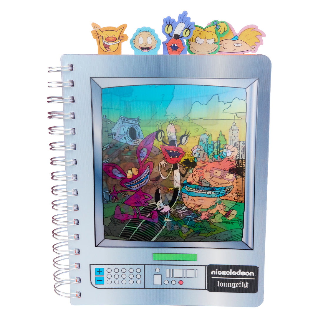 Loungefly Nickelodeon Rewind Triple Lenticular Tab Journal