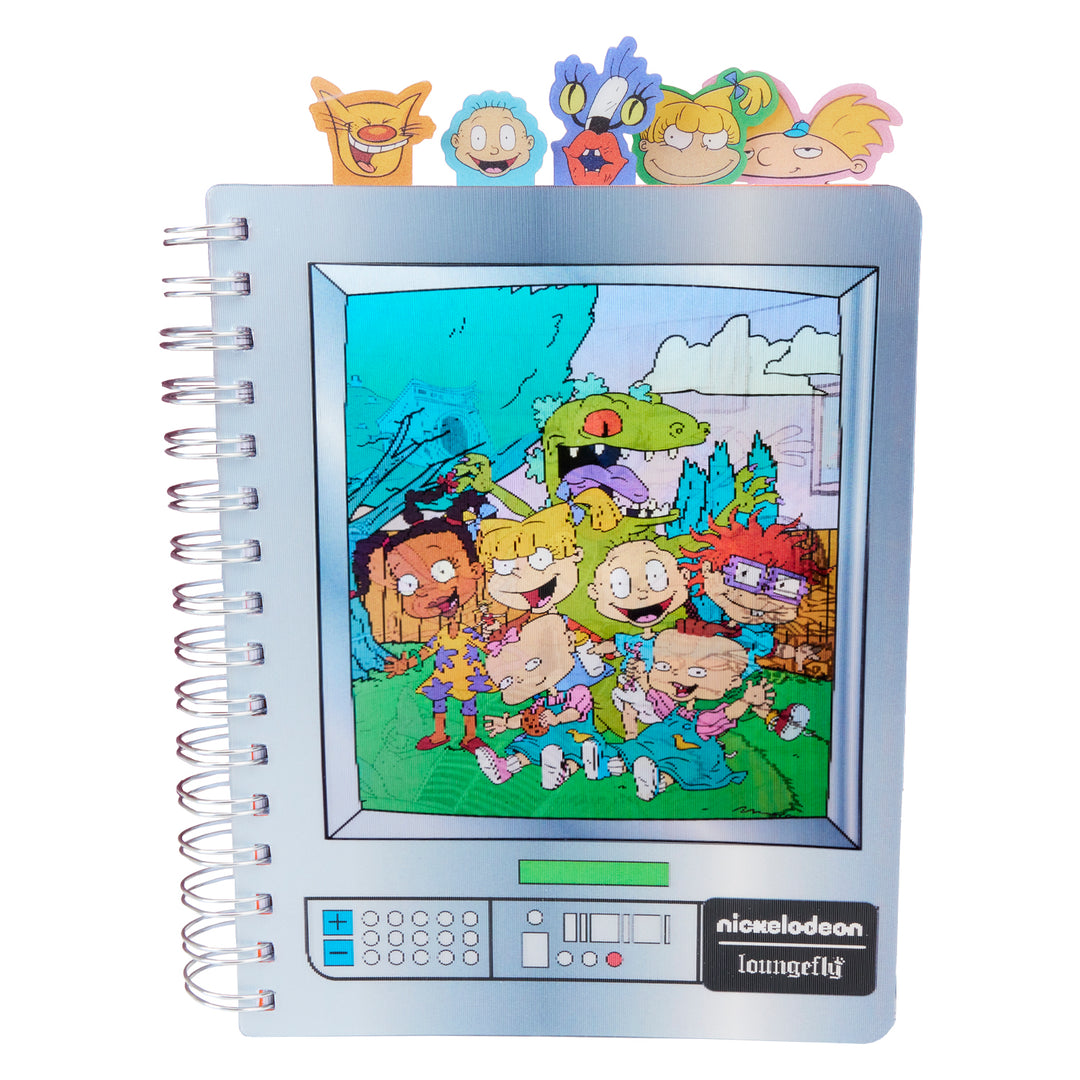 Loungefly Nickelodeon Rewind Triple Lenticular Tab Journal