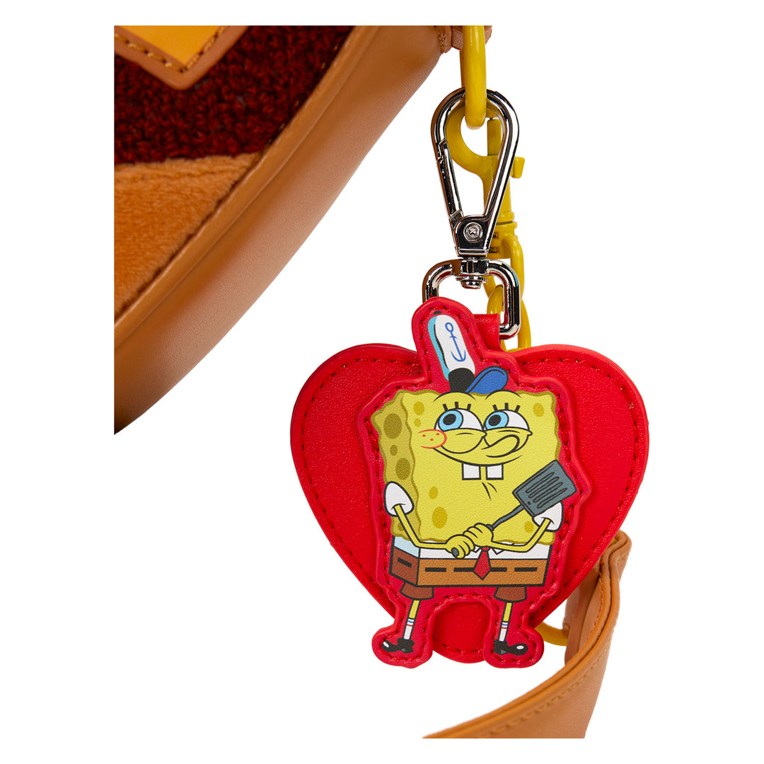 Loungefly Nickelodeon Spongebob Krabby Patty Plush Crossbody Bag