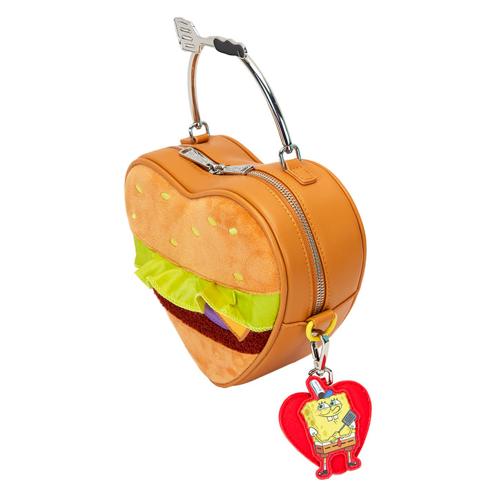 Loungefly Nickelodeon Spongebob Krabby Patty Plush Crossbody Bag