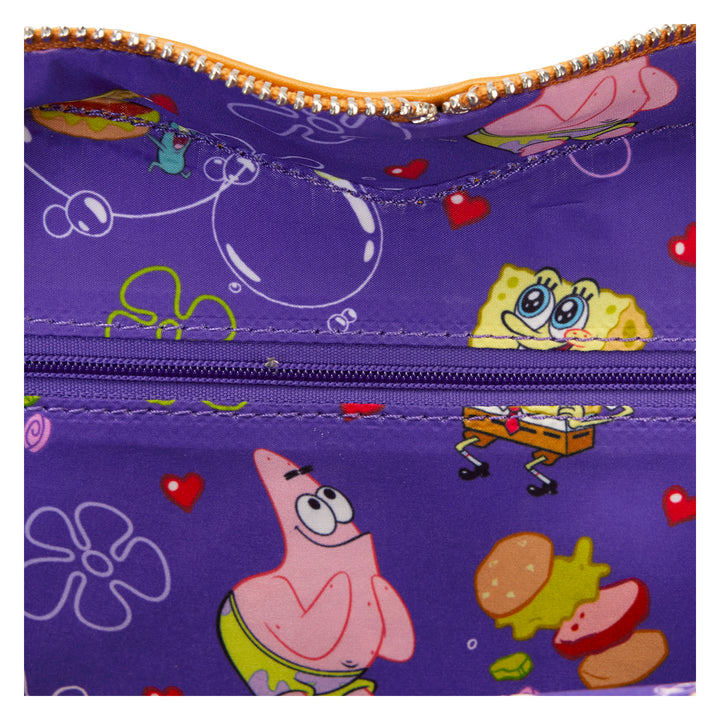 Loungefly Nickelodeon Spongebob Krabby Patty Plush Crossbody Bag