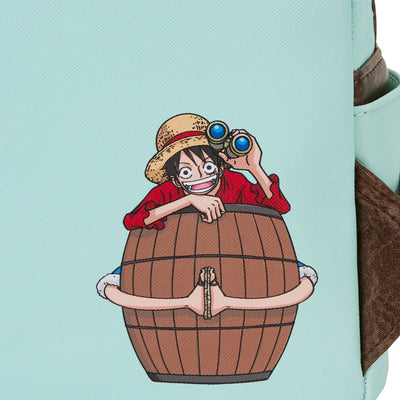 Loungefly Toei One Piece Puffy Gang Map Mini Backpack
