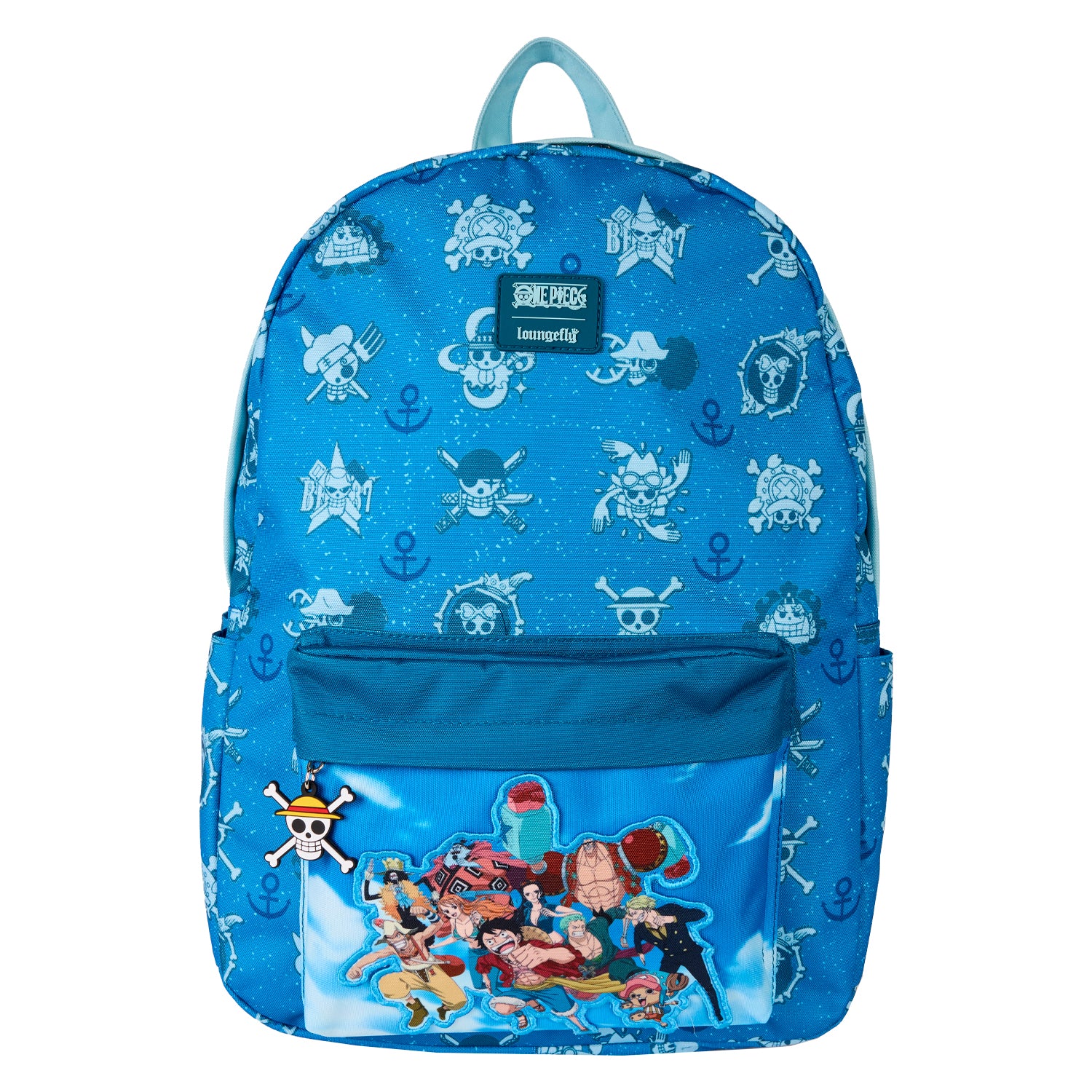 Loungefly Mini Zaino One Piece A Forma Di Bussola - Ecopelle Testurizzata, Ciondoli Metallici, Ufficiale TOEI
