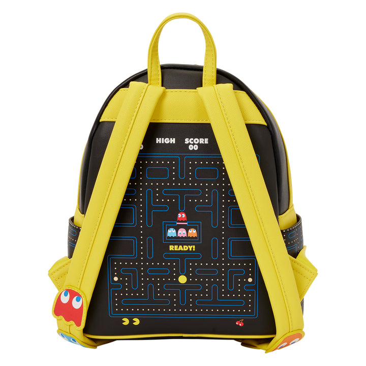 Backpack with Pac-Man design on a white background
