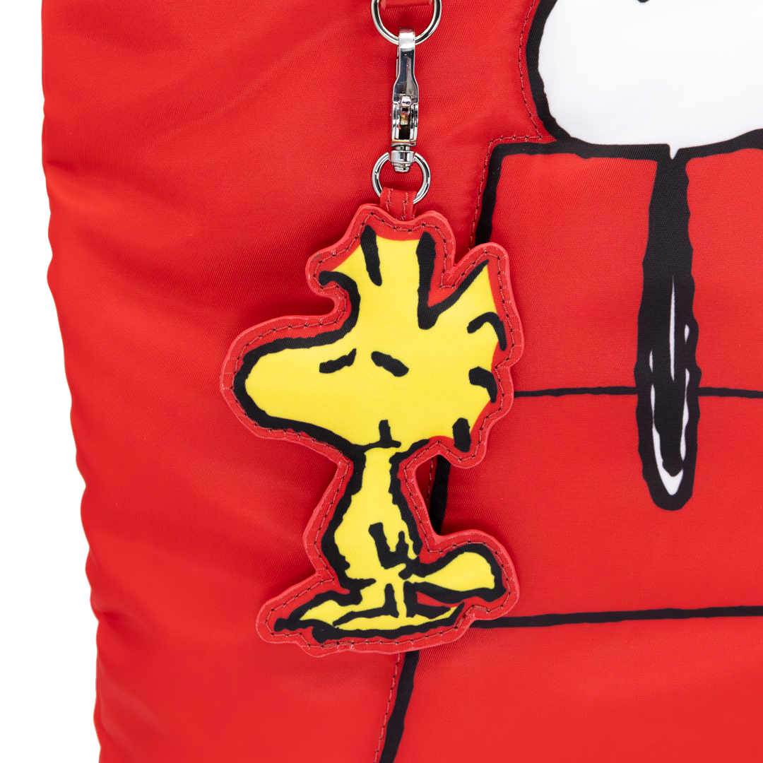 Whatever! Makes You Happy Peanuts 75th Anniversary Snoopy House Padded Nylon Tote Bag