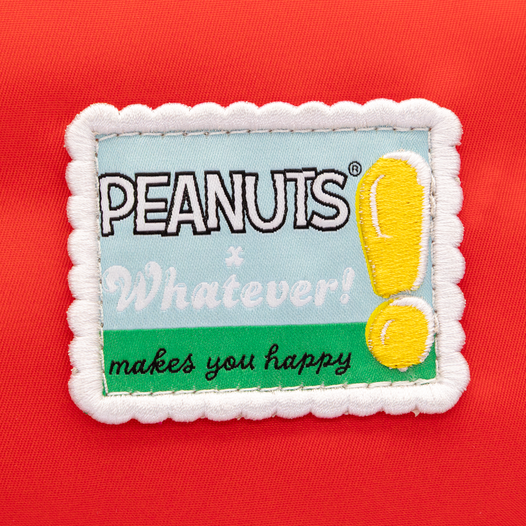 Whatever! Makes You Happy Peanuts 75th Anniversary Snoopy House Padded Nylon Tote Bag