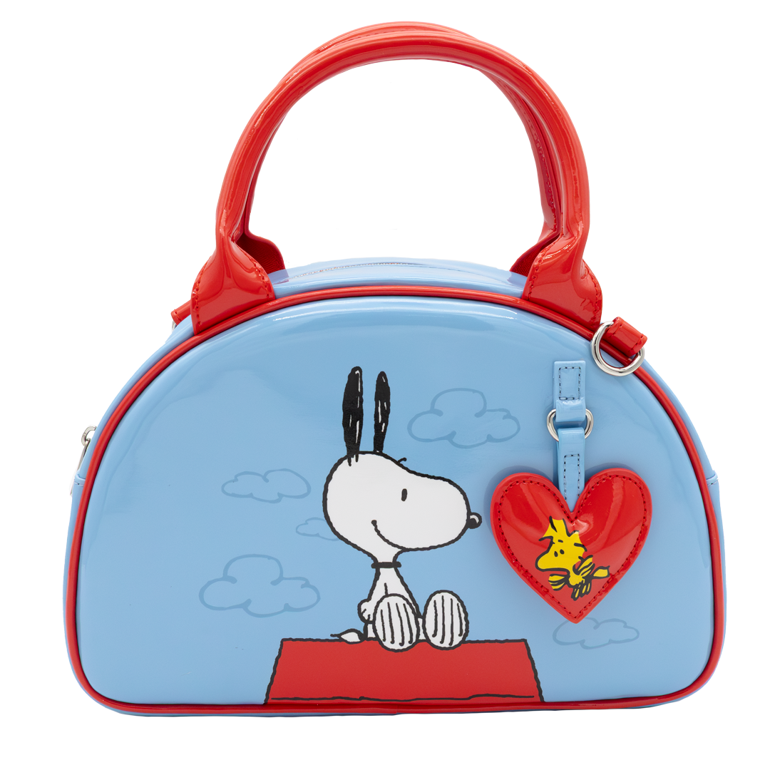 Whatever! Makes You Happy Peanuts 75th Anniversary Snoopy “Happiness Is a Good Friend” Bowler Bag
