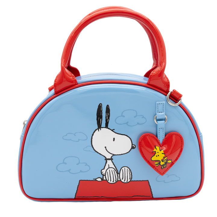 Whatever! Makes You Happy Peanuts 75th Anniversary Snoopy “Happiness Is a Good Friend” Bowler Bag