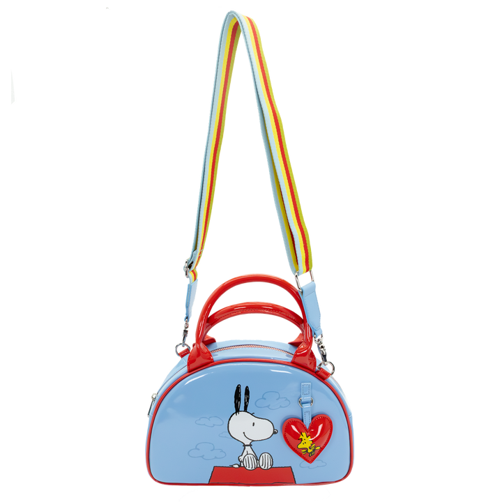 Whatever! Makes You Happy Peanuts 75th Anniversary Snoopy “Happiness Is a Good Friend” Bowler Bag