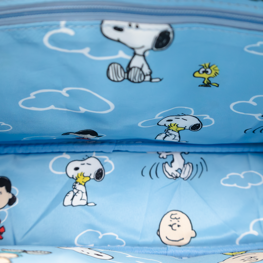Whatever! Makes You Happy Peanuts 75th Anniversary Snoopy “Happiness Is a Good Friend” Bowler Bag