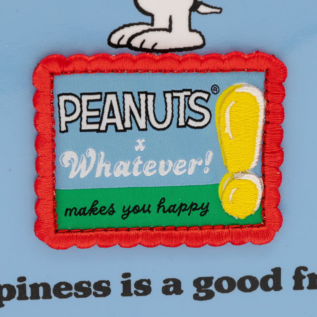 Whatever! Makes You Happy Peanuts 75th Anniversary Snoopy “Happiness Is a Good Friend” Bowler Bag