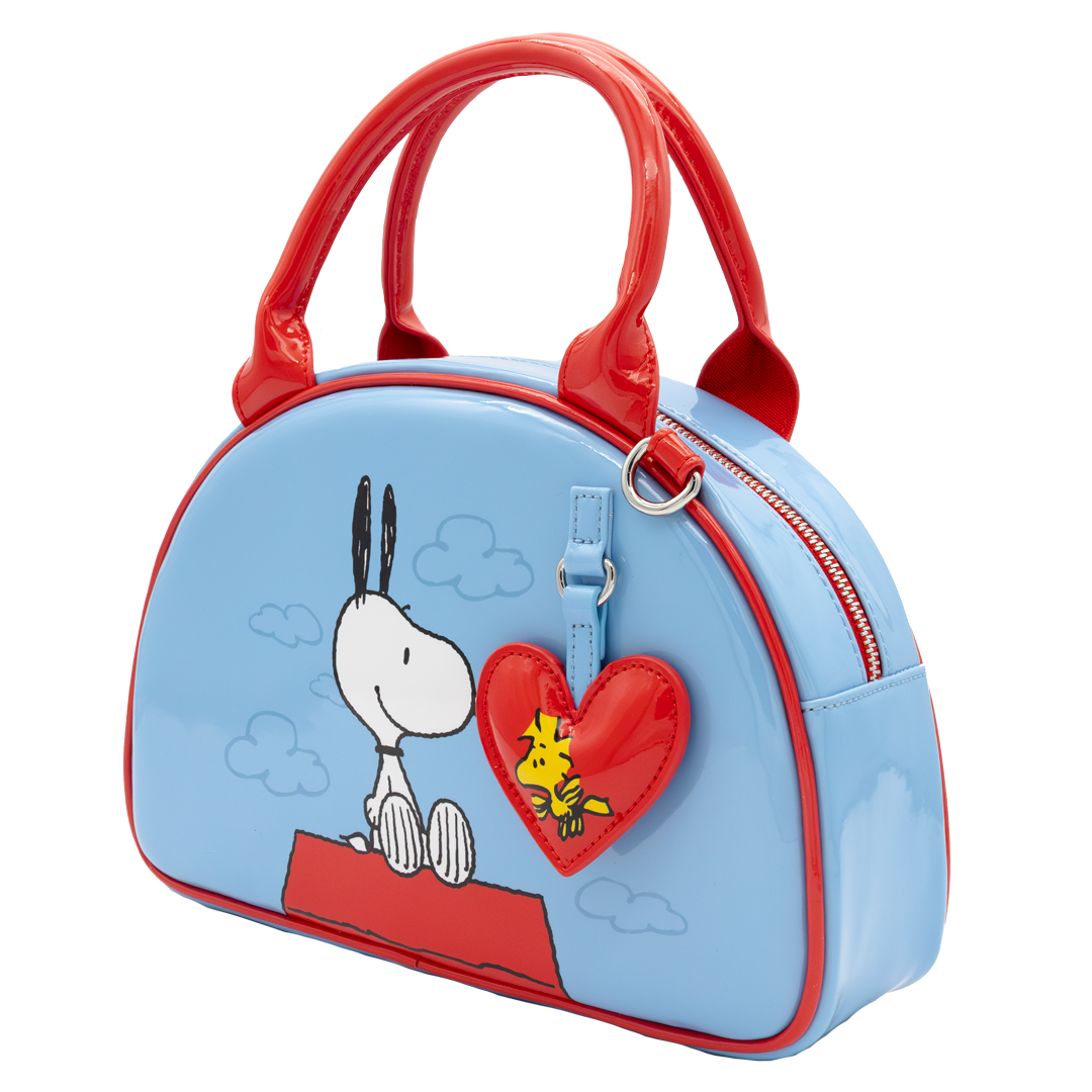 Whatever! Makes You Happy Peanuts 75th Anniversary Snoopy “Happiness Is a Good Friend” Bowler Bag